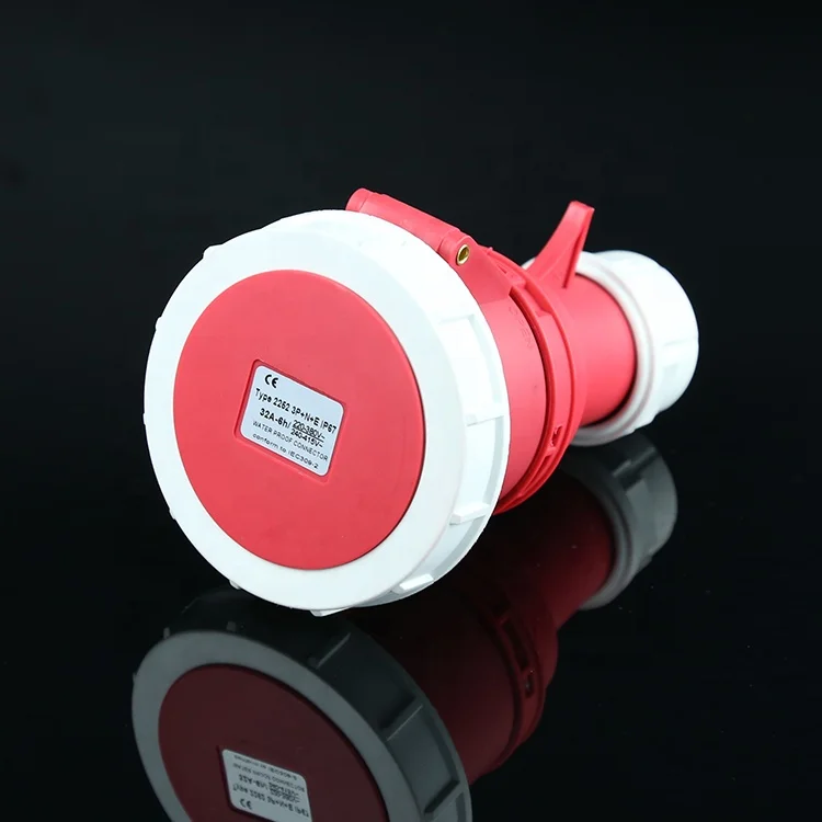 Jesiro IP67 32A 5 Pin долговечно стандартное заземление 3P + N E Industrial вилка переходник