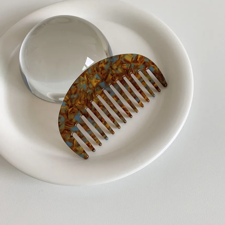 New Design Fashion mini acetate plate anti-static comb Korea Ins cute hair comb