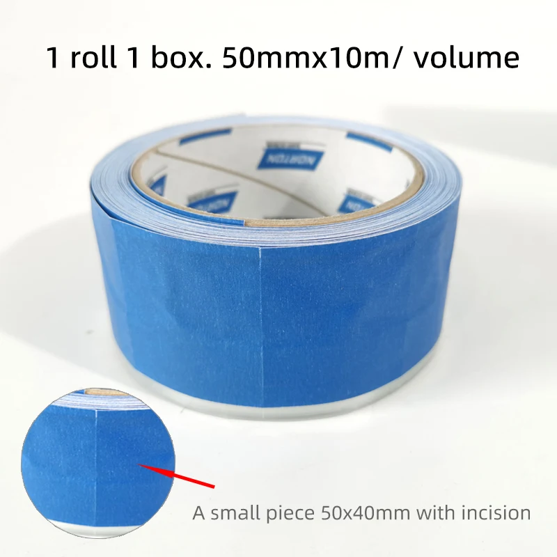 NORTON Car Paint Spray tool Window Edge Masking Tape 50mm*10m Perforated Trim Tape