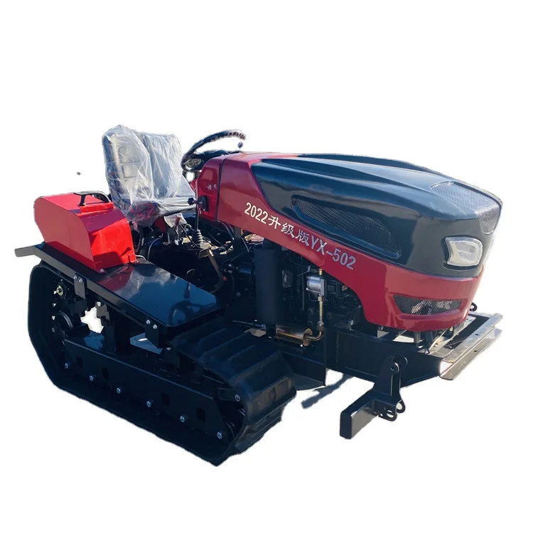 Новый многофункциональный гусеничный роторный культиватор 50 л.с. самоходный траншеекопатель