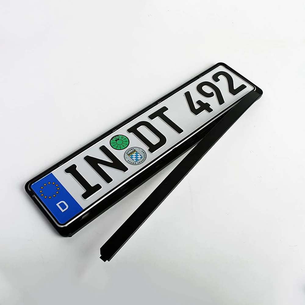European Standard Size Blank Plate Holder Euro Car License Plate Frame