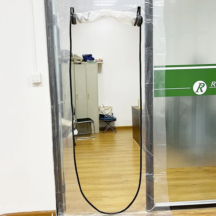 Custom Clear Zipper door C I U L profile plastic zipper door kit dust barrier construction zipper door Manufacturer