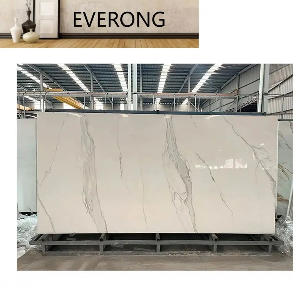 hot sale 3200*1600mm porcelain marble glossy sintered stone tile for background wall sintered stone tile
