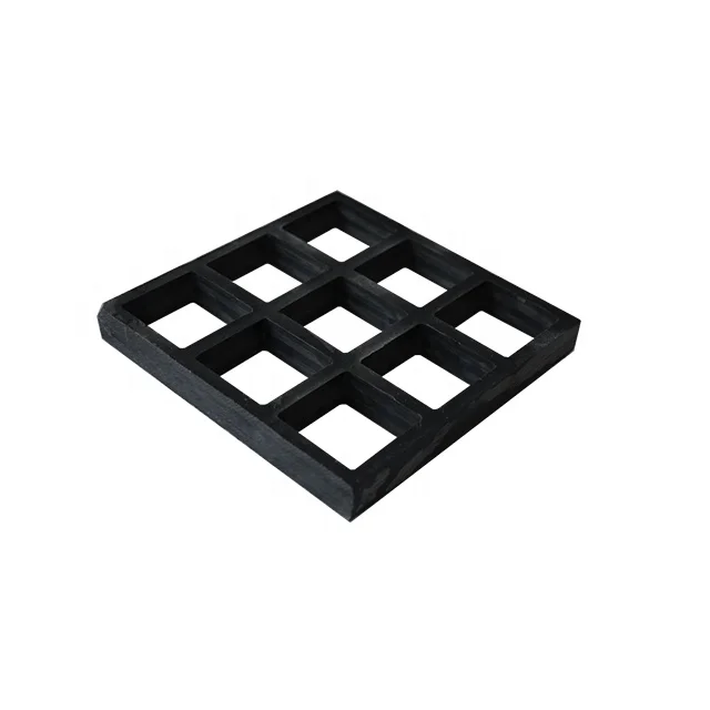 13mm thick 38X38MM mesh  light weight ISO resin frp fiberglass molded grating for roof flooring walkway panel