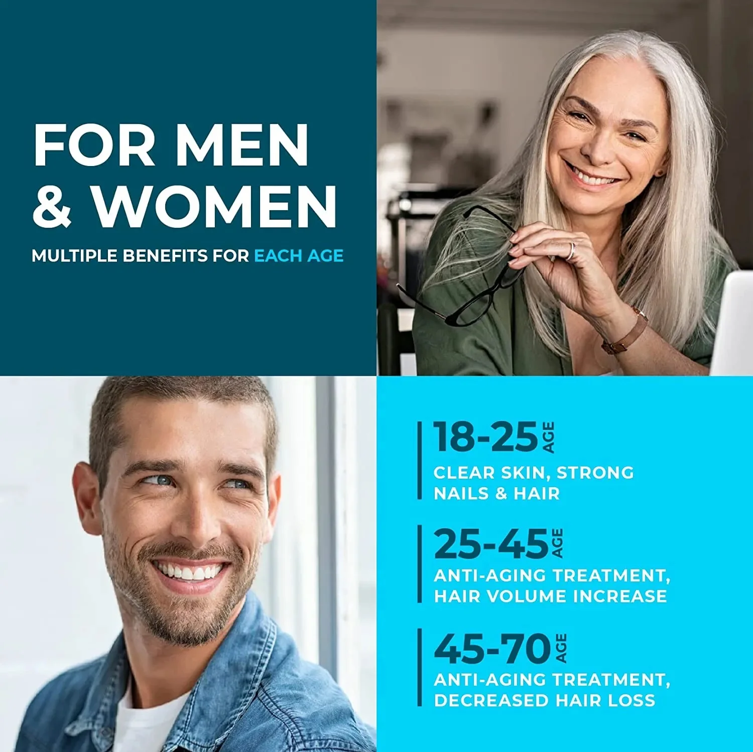 Hot Selling Private Brand Natural Hair Growth Supplement Biotin and Collagen Oral Liquid Supplement