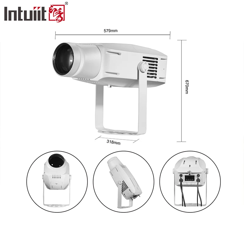 High Power 400W Outdoor Colorful Ocean Water Wave Night Light Waterproof Projector