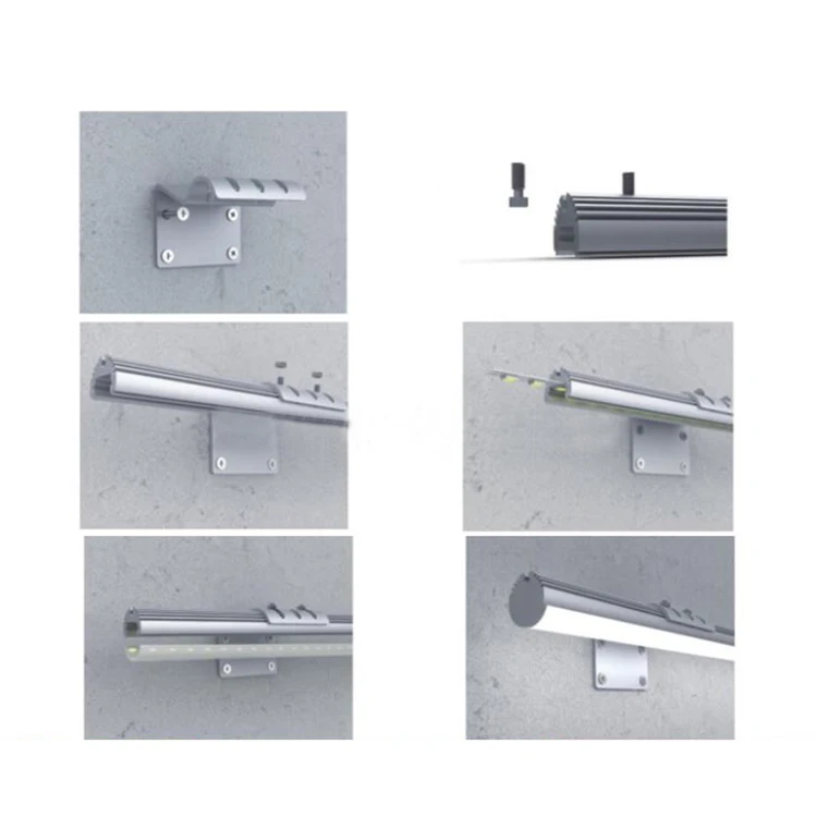 
Anodized T5 Alu Round Led Pendant Light Round Aluminum Led Profile 