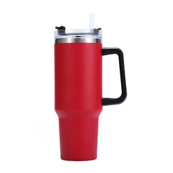 Blank Sublimation 40 Oz 20oz 30oz Travel Sports Tumblers 304 Stainless Steel Double Wall Vacuum Insulation Cup Cooler Can black