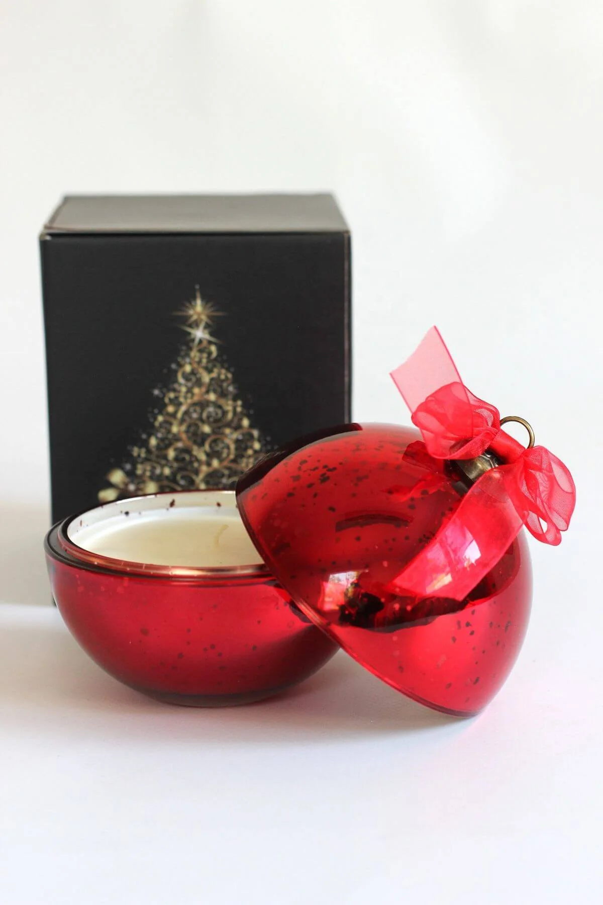 Christmas gift glass candle jars christmas ball candle cup christmas candle jars