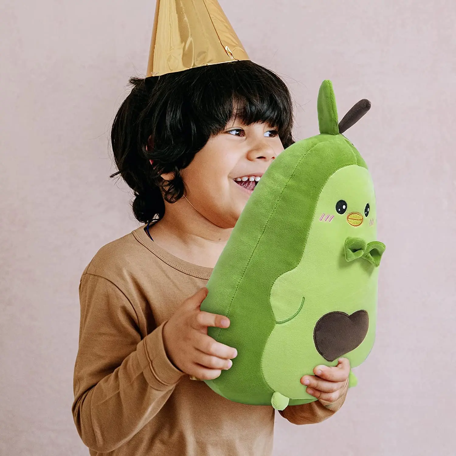 HUAYI Soft Kawaii Plush Toy Pillow stuffed plush toys avocado doll  Avocado Plushies with Cute Face