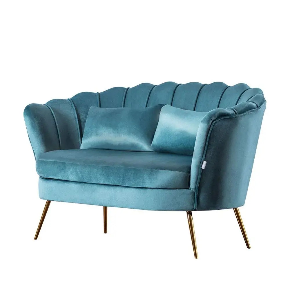 Wedding Loveseat Luxury Sofa Set Modern Velvet 2 Seater Sofa Double Seater Small Size Sofa Home Furniture Hot Selling Velvet