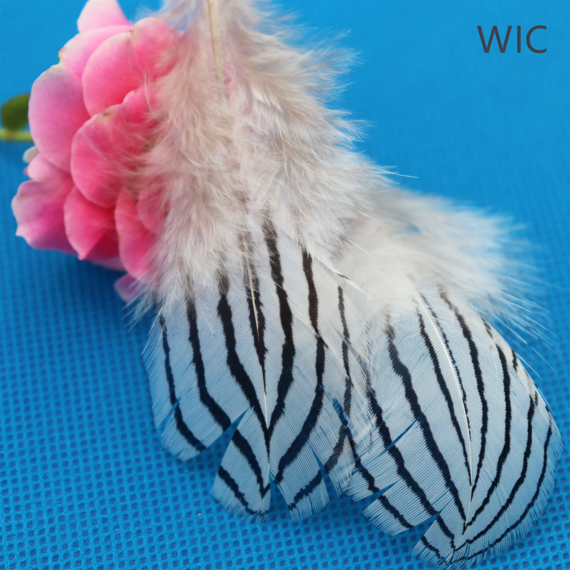 Дешевые китайские отбеленные серебряные перья для карнавала, фазаньский хвост