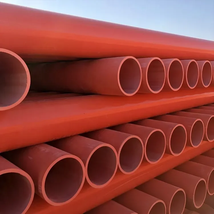Embedded Type 200mm Round Shape CPVC Power Cable Protection Pipe For Laying Highways Pipelines