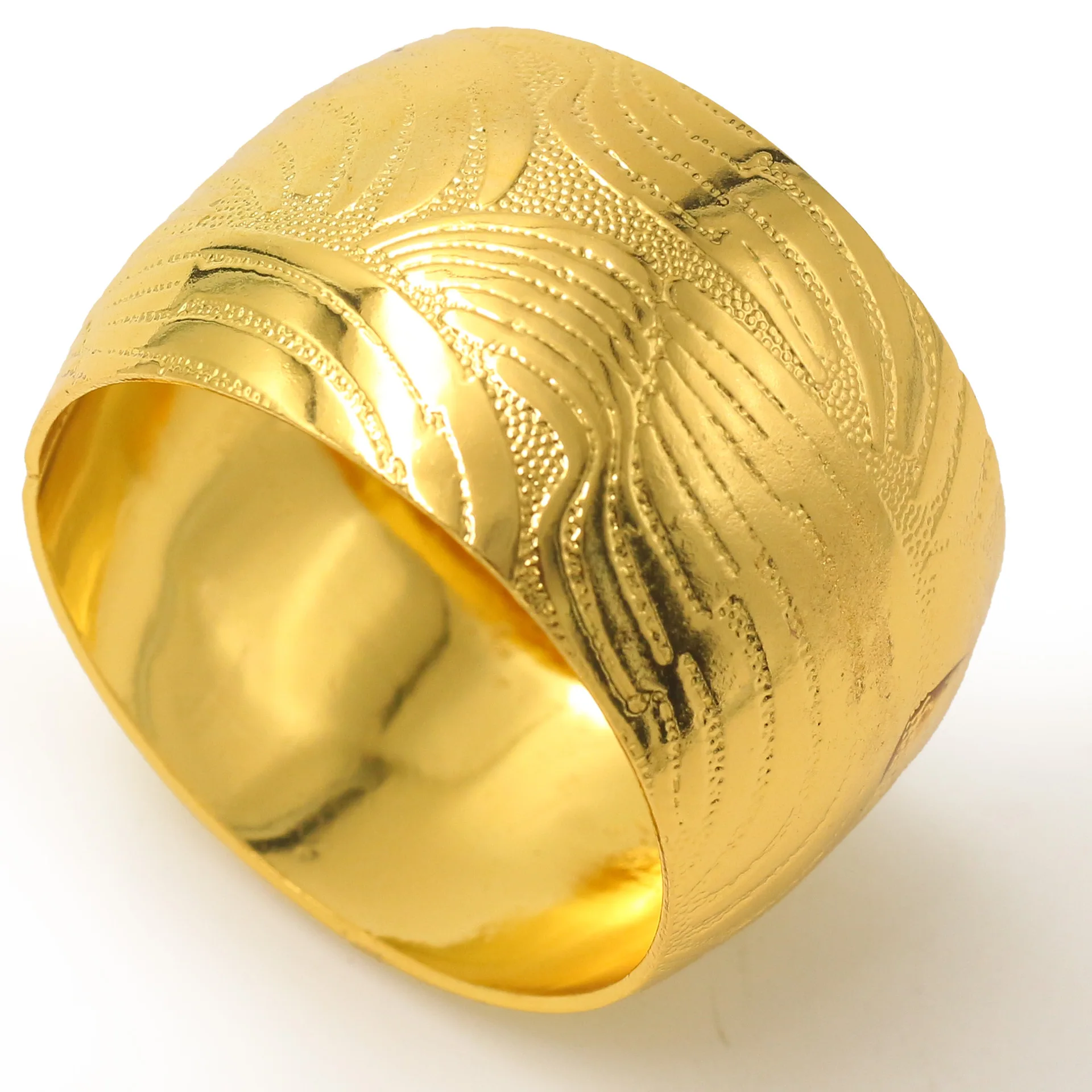 Custom made dining table decor creative metal napkin rings silver round easter christmas passover large napkin holder ring