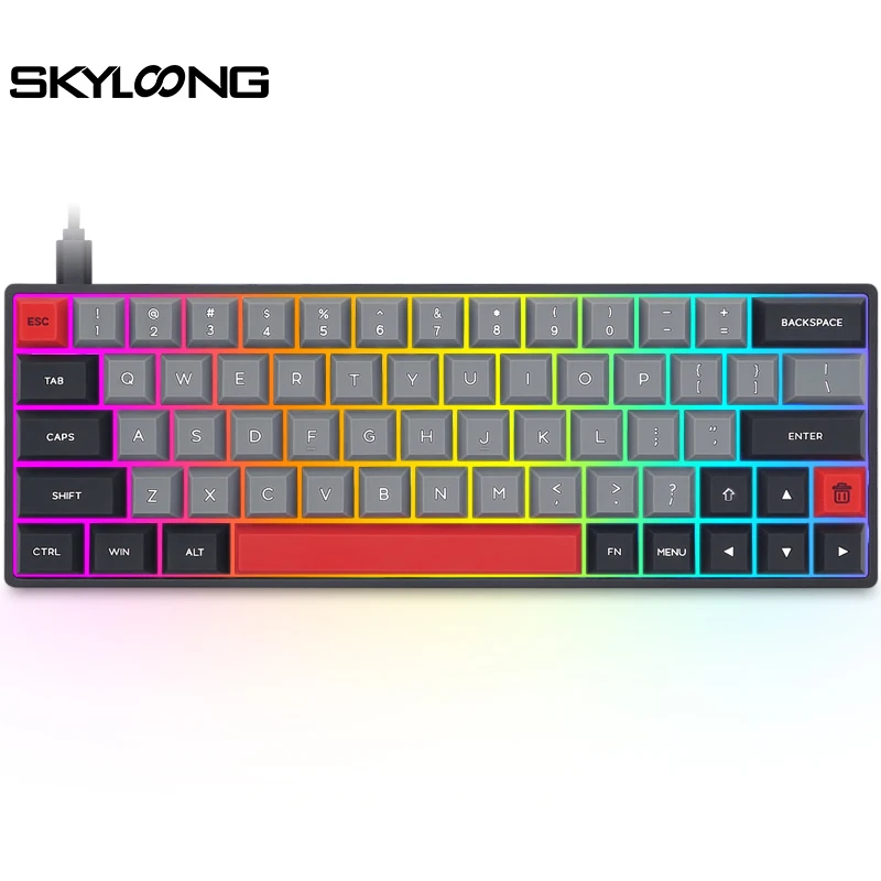 Кабриолет беспроводной механическая клавиатура 60 процентов компактный и портативный kemove 64/66 ключ