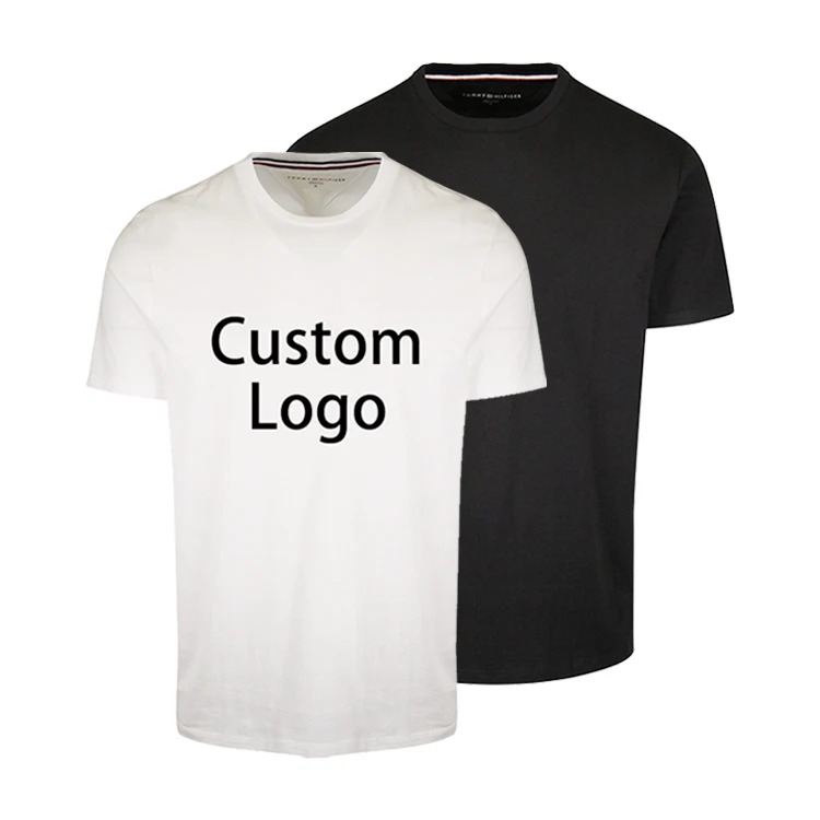 Custom Printing Casual Short Sleeve Round Neck Men Highly Elastic Plain Cotton Training Gym T Shirt