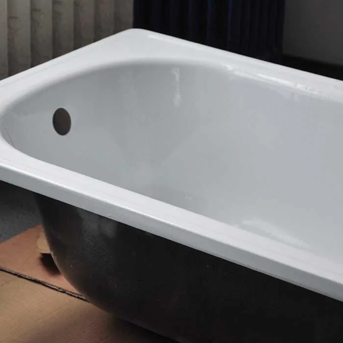 square simple built in steel bath tub hot tub