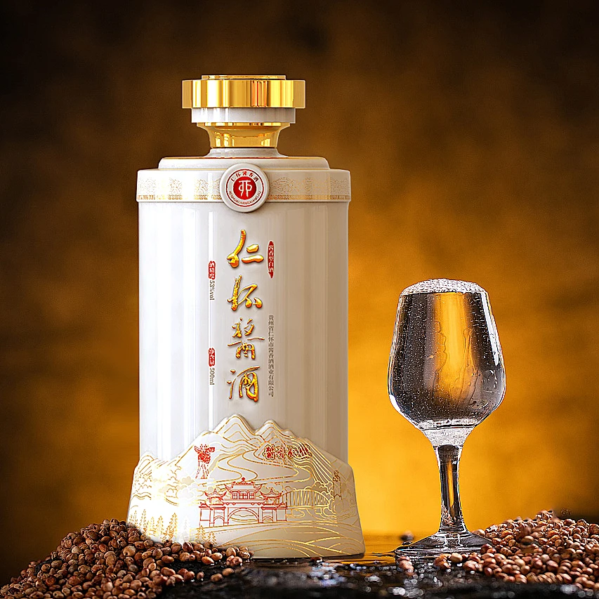 Original Factory Wholesale Alcoholic Beverages White Liquor Ceramic Bottle Mellow Xijiu Baijiu Chinese Liquor