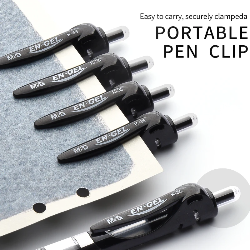 M&G Blue Gel Pens Quick Dry Neutral Pen Custom Logo 0.5mm Writing Width for Student and Office Use