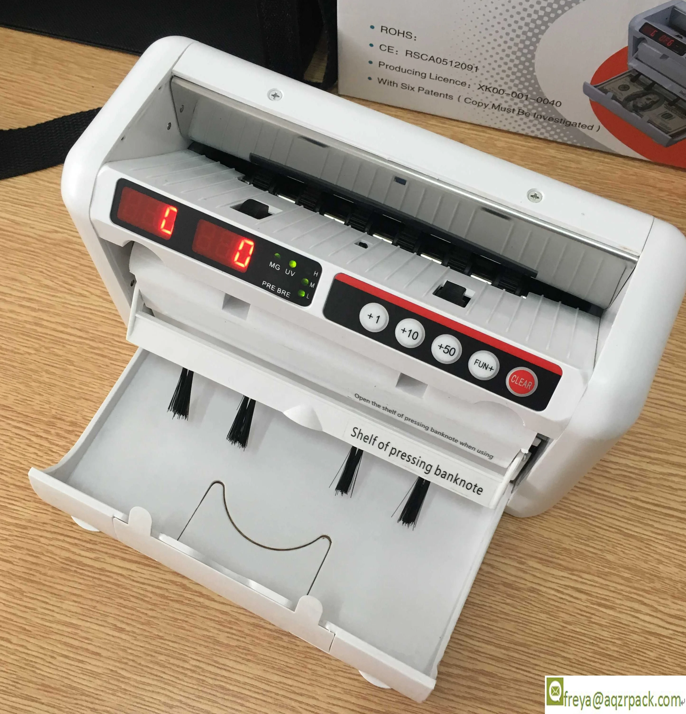 Счетчик небольшого размера, перезаряжаемая машина для счета денег