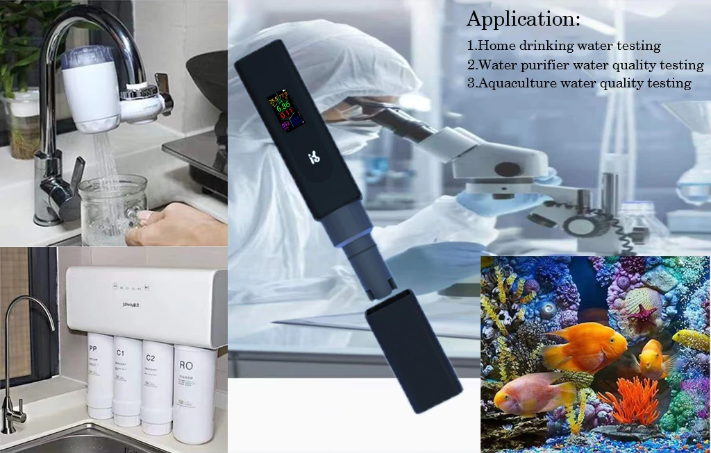 Portable pen type tds meter water testing pH Salinity TDS EC Temp 5 in 1 meter with factory price