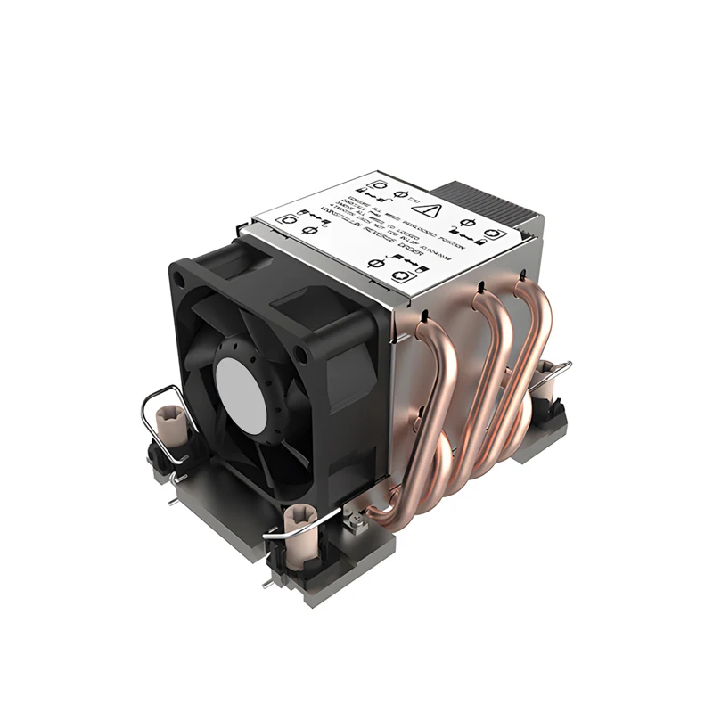 Xinhao 300w Lga4189 Rectangular Air-cooled 2u Zippered Aluminum Fin Copper Base 5 Heat Pipe For Data Center Pc Server Cpu Cooler