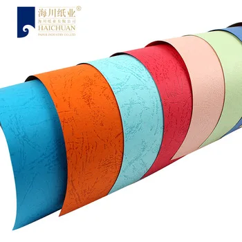 Luxury High Quality Best Seller Printing Leather Grain Color Paper for Binding Cover