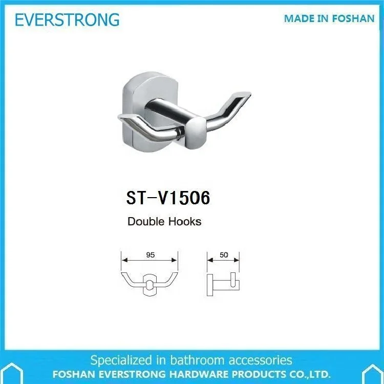 Everstrong double robe hook ST-V1506 Brass coat hook