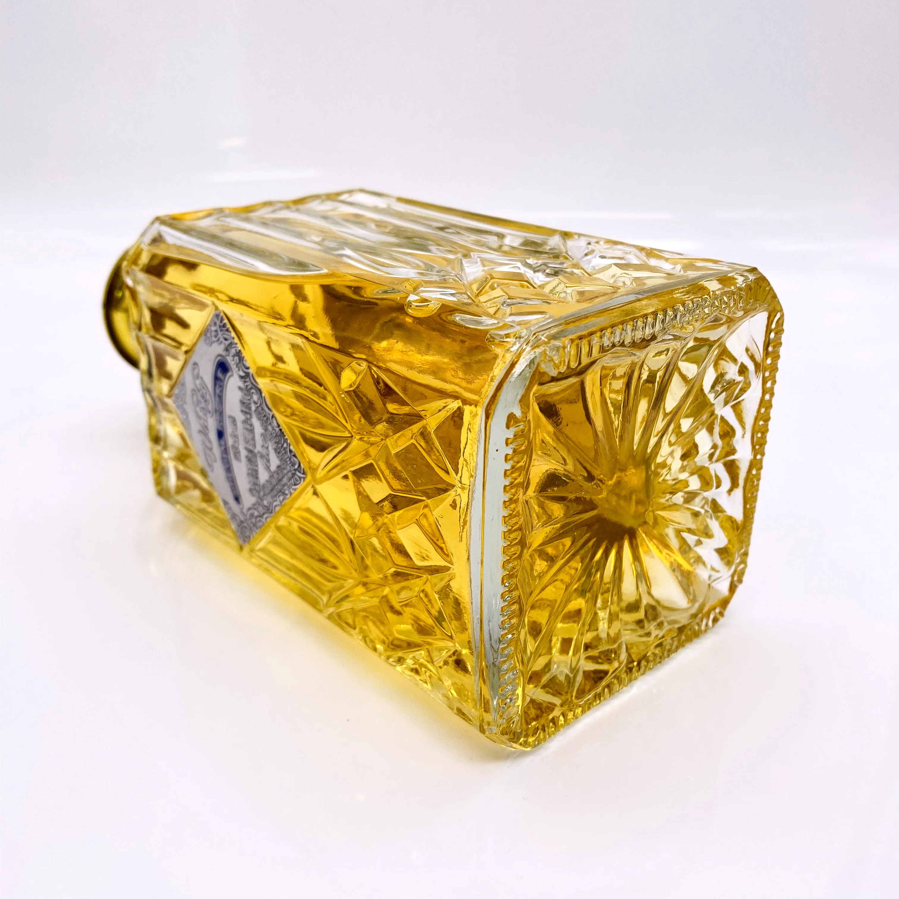 In stock 100-485ml conical glass bottle with with sealing cap,oil /wine /milk/honey/beverage bottle