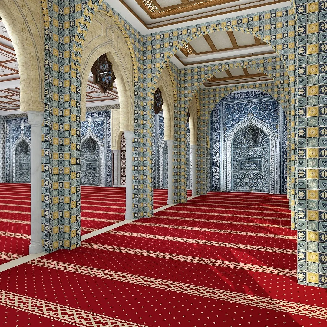 wall to wall mosque prayer carpet new design customized
