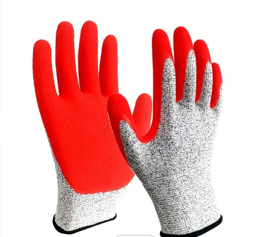 Wholesale cheap safety industrial nylon palm dipped gloves working hand gloves