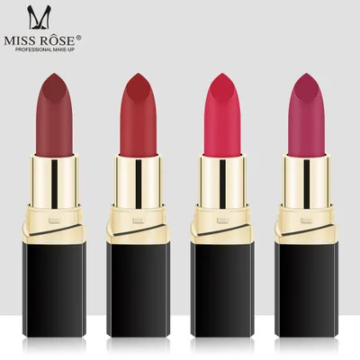 MISS ROSE 42 colors matte lipstick not easy to discoloration lipstick tubes lipstick  K1