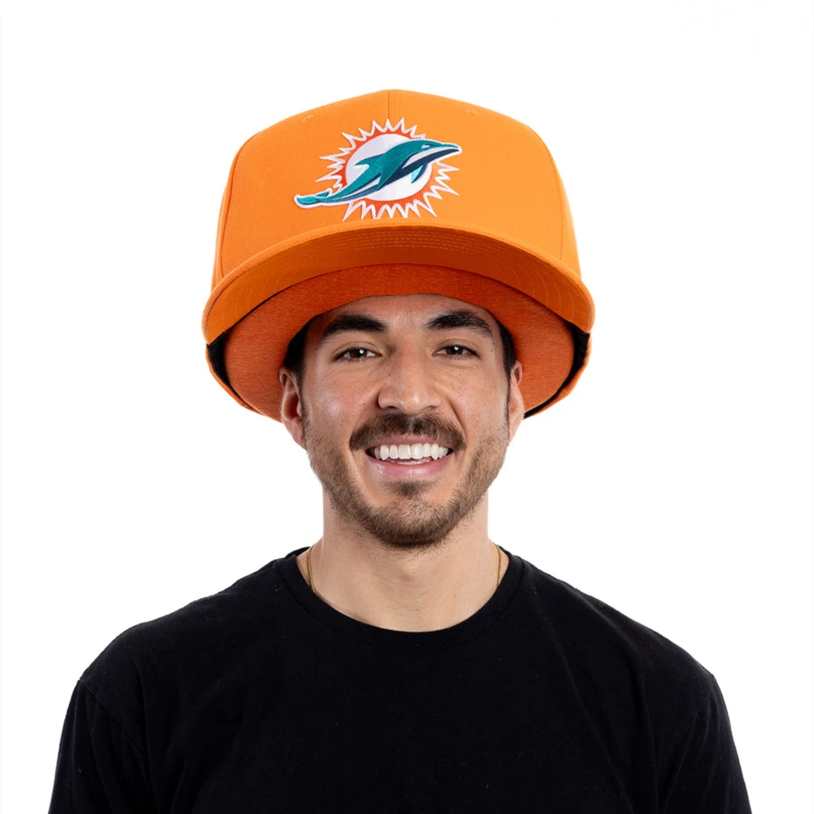 Custom big hat Dolphins embroidery logo 6 panel fitted baseball sports caps men wholesale oversized hat blank giant hat snapback
