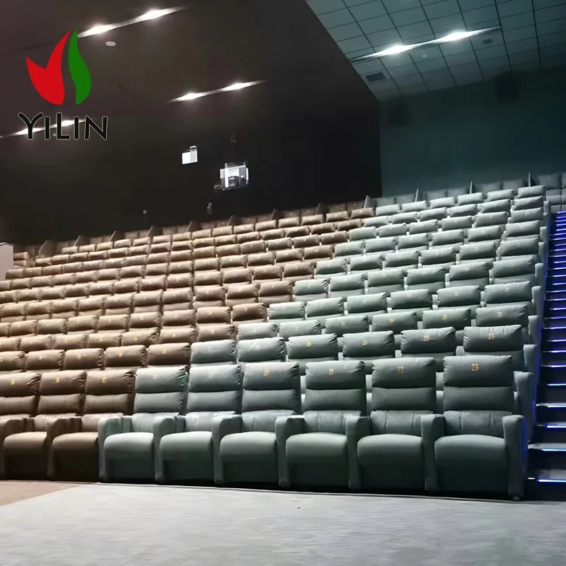 Hot Sale Modern Theater Cinema Stadium Chairs Theatre Cinema Movie Chair With Drink Holder