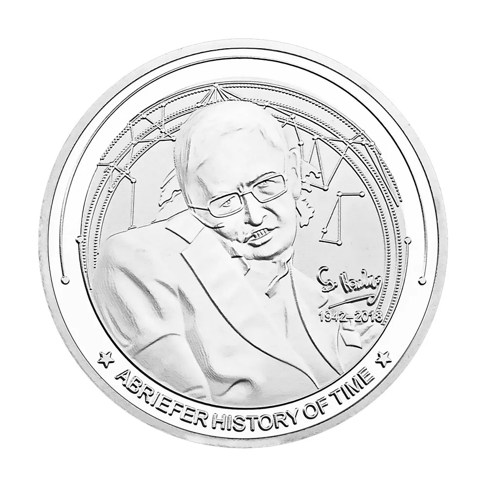 Stephen Hawking знаменитый британский физик и король Вселенной Коллекционная Посеребренная сувенирная памятная монета