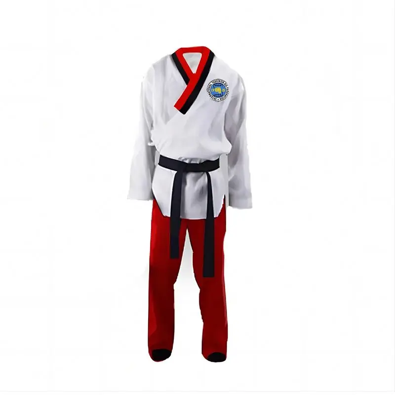 Высококачественная детская униформа для тхэквондо из ткани Poomsae
