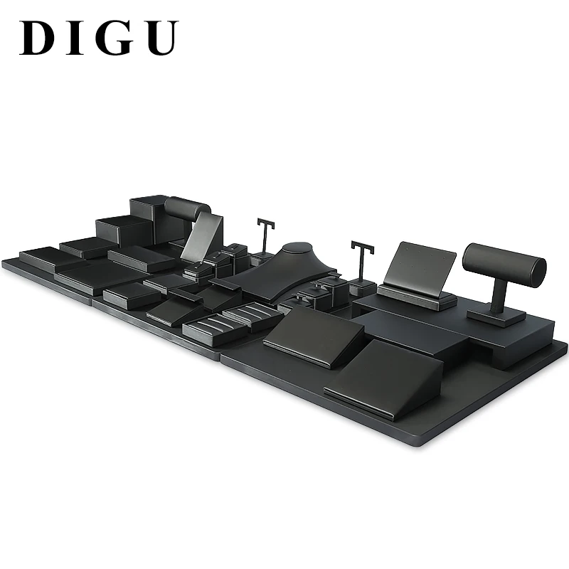 DIGU Luxury jewelry display set custom variety rings pendants bracelet Jewelry display tray display props sets