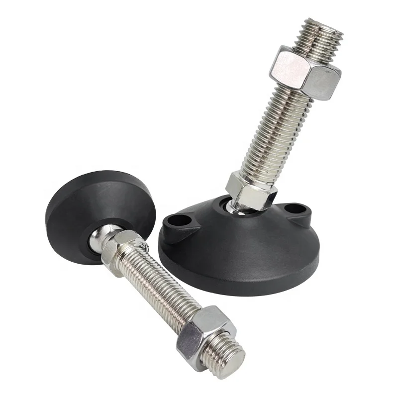 Heavy duty Furniture Leveler Feet M8/M10/M12/M14/M16/M20/M24 Rubber Swivel Nylon Adjustable Leveling Feet