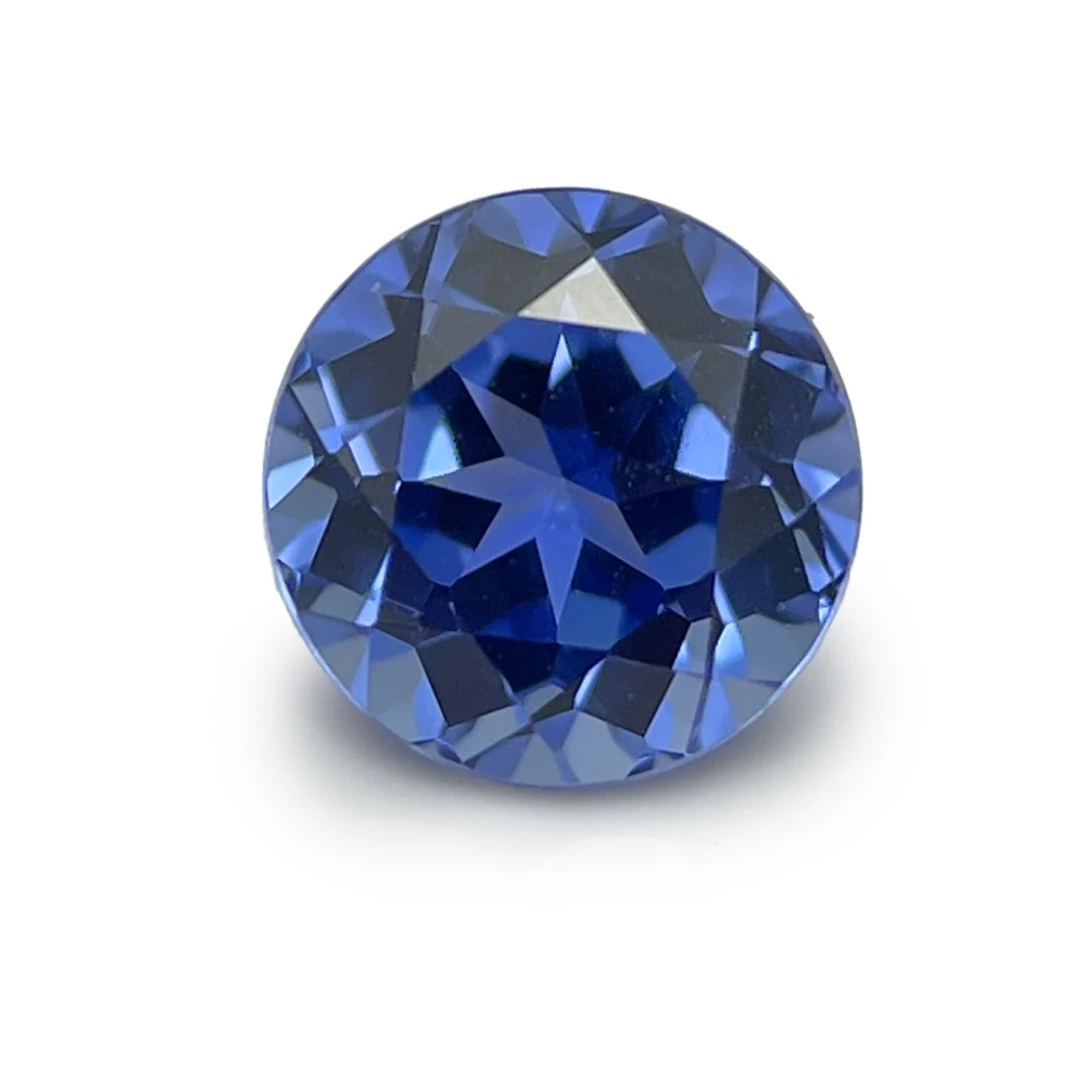 Round Shape Cornflower Blue Lab Created Sapphire  Cornflower Blue Lab Grown Sapphire For High Quality Jewelry