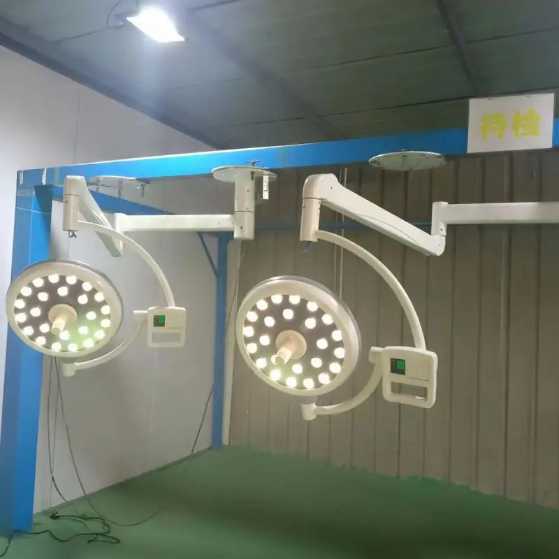Surgery led ceiling operating room theatre lamps lights lamp double head surgical operating lamp