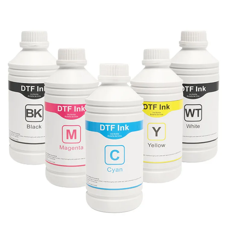 High Quality Pigment Cmyk White Anti Clog Dtf Ink For Desktop Printer I3200 Print Head Digital Dx7