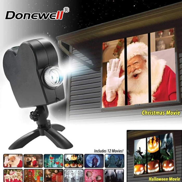 
Hot sale Christmas Halloween Laser Projector outdoor home display light projector mini window projector for kids 