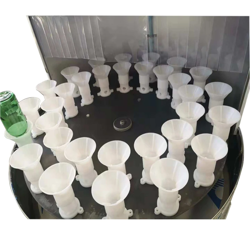 2021 High quality 32 heads semi automatic washing 100 ml glass bottle washing machine