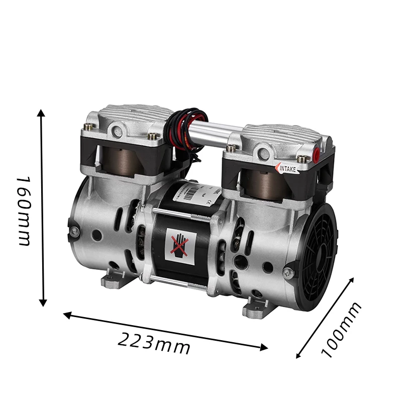 oil less vacuum pump laboratory  220v motor mini medical equipment electric piston air vacuum pump  for Sputum suction