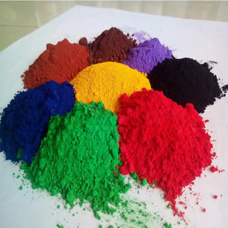 Brick Road Paint Colorful Cement Black Color Pigment Fe2o3 Iron Oxide Yellow Red Iron Oxide Pigments