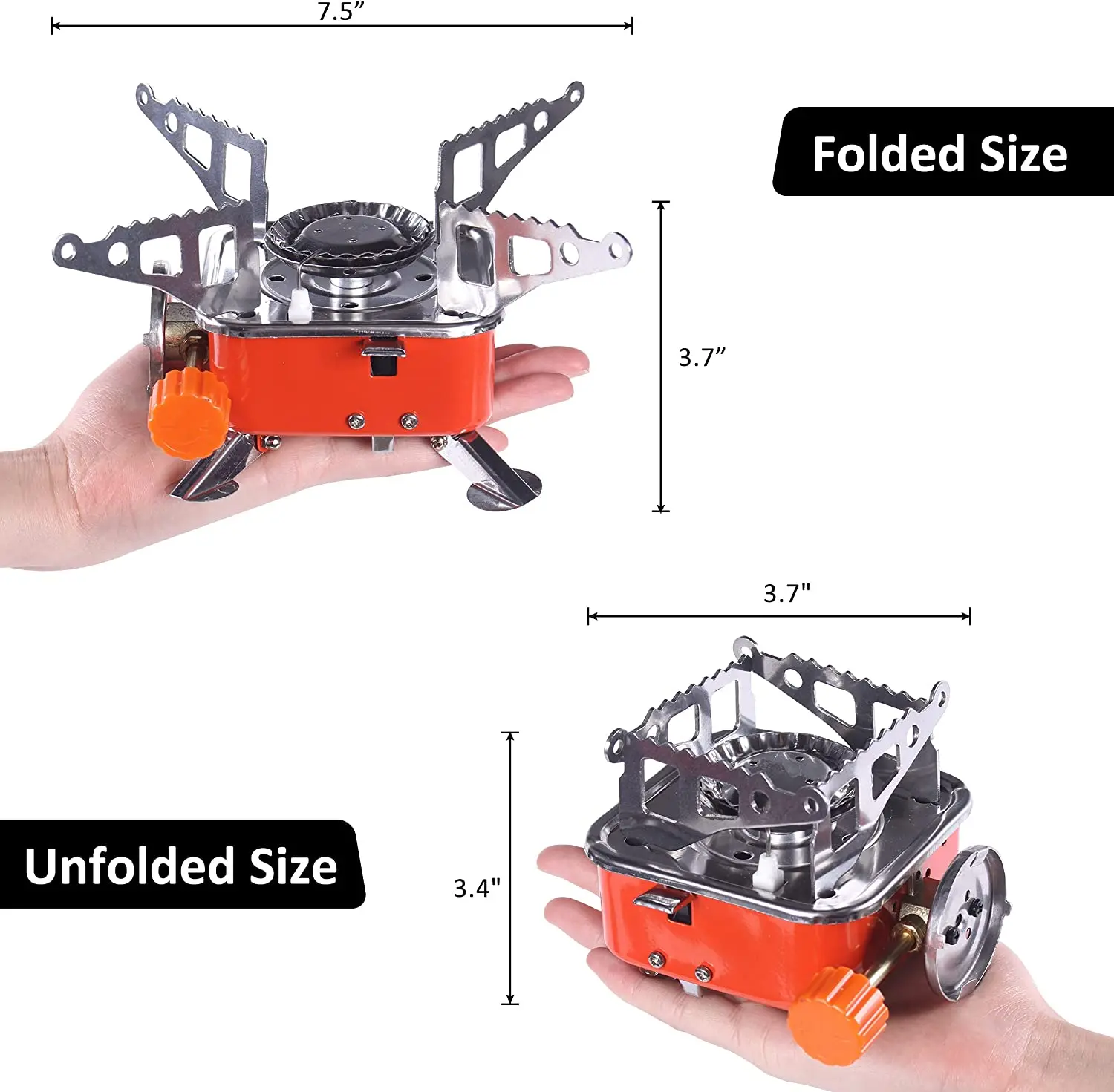 Comfort Portable Card Camping Type Gas Stove Burner Cast Iron Modern Novel Design Factory Price Small Gas Stove Free Spare Parts