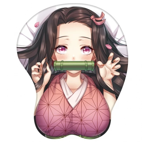 33 Styles Genshin Impact Demon Slayer One Piece Creative Cartoon Anime 3D Sexy Silicone Mouse Pads Wrist Rest Support