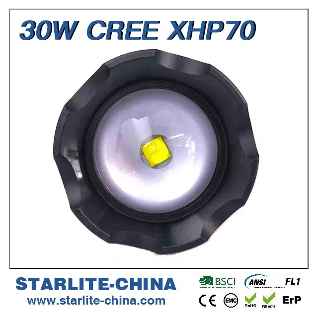 STARLITE 3300 lumens aluminum led flashlight torch personal self defense products