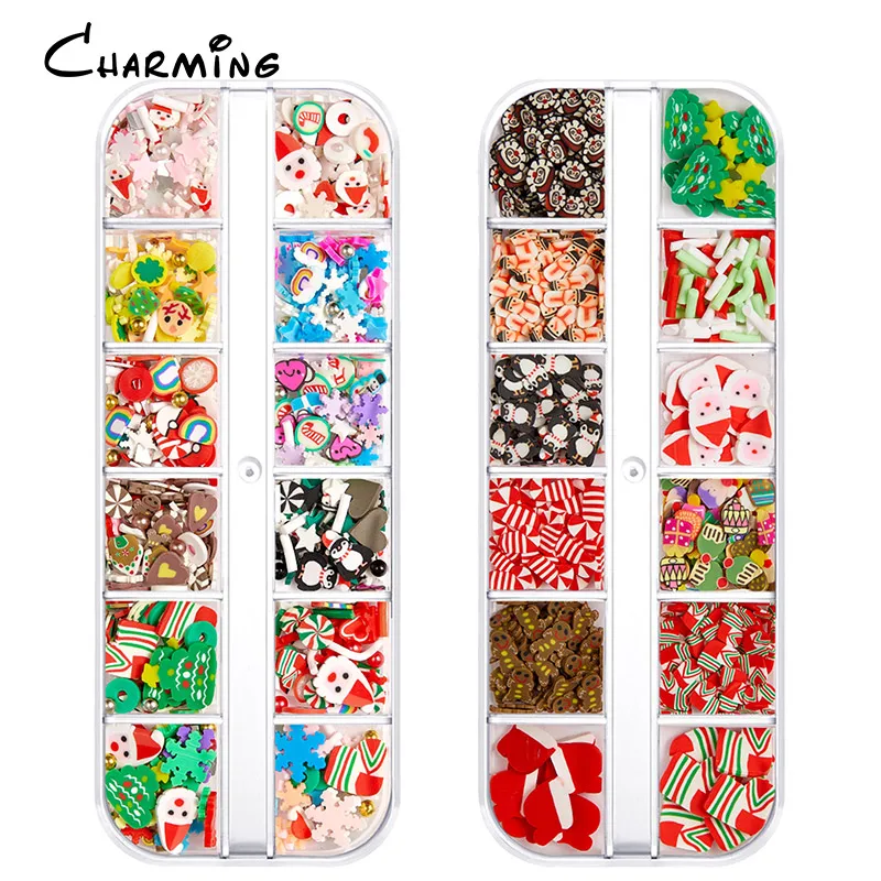 High quality polymer clay fruit slice polymer clay sprinkles For Slime Earrings Charms Paste
