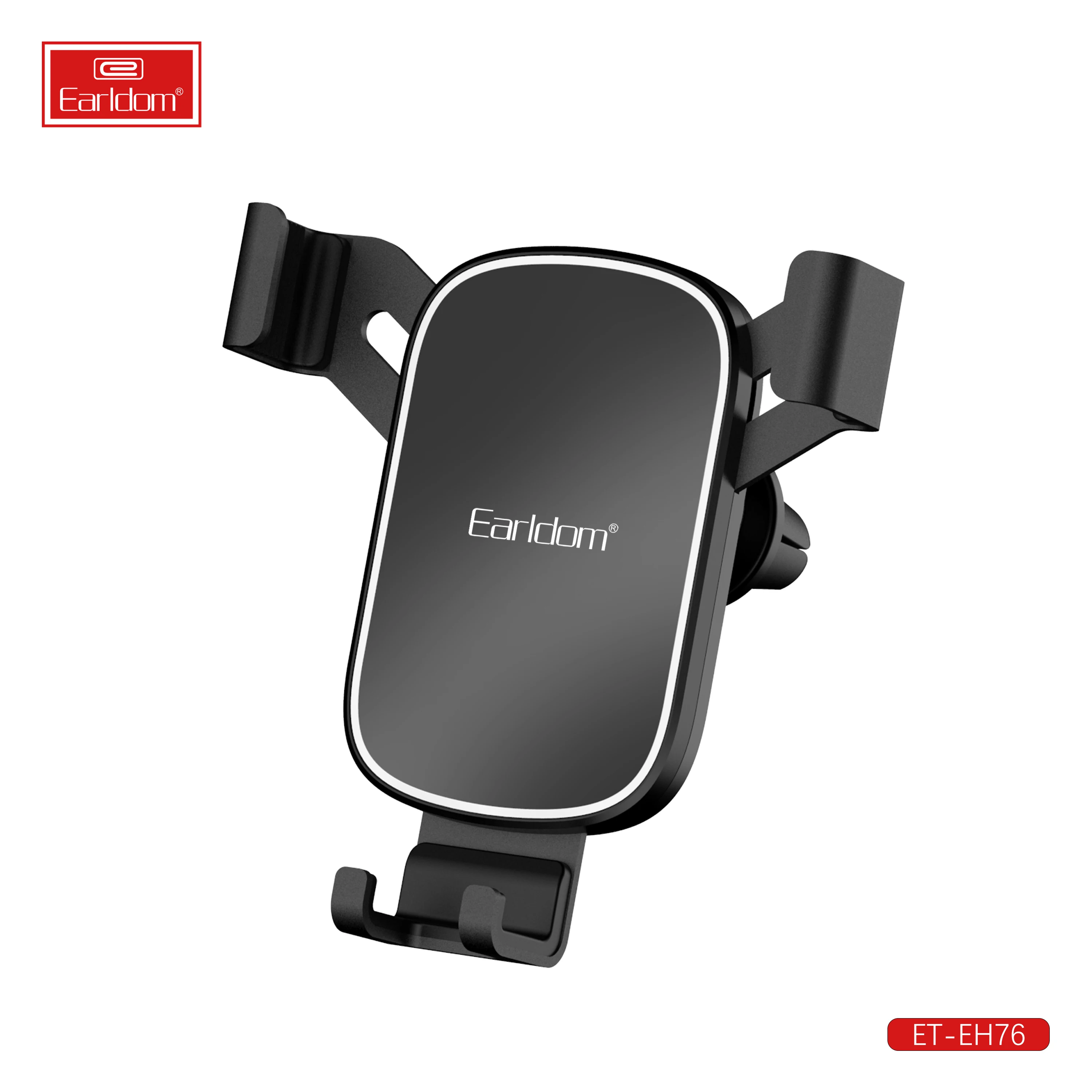 Earldom, устанавливаемое на вентиляционное отверстие в салоне автомобиля гравитационный Автомобильный держатель для мобильного телефона регулировка угла закаленная стеклянная панель автомобильный держатель для телефона на магните